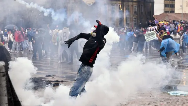 Protestas en Bogotá
