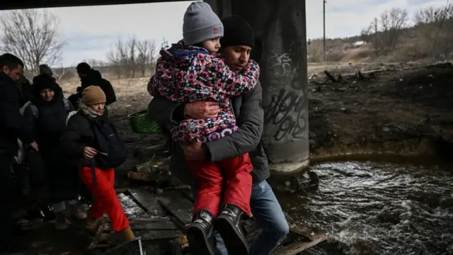 معاناة المدنيين في أوكرانيا