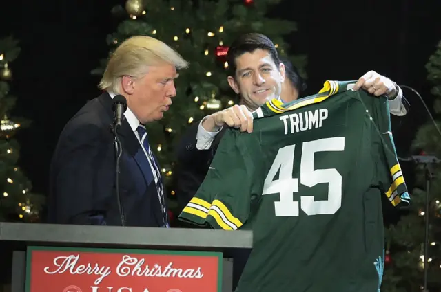 Donald Trump en un evento de la NFL