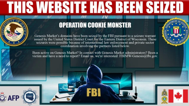 صورة لموقع جينيسيس عندما دخل المستخدمون إليه اليوم .