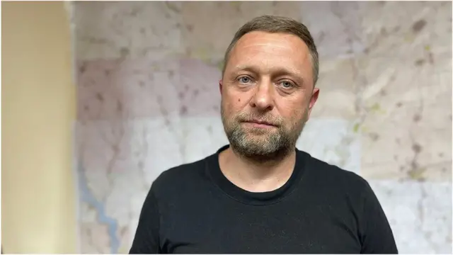 헤르손서 망명한 드미트로 부트리 주지사 대행은 국민투표가 엉터리일 것이라고 주장한다