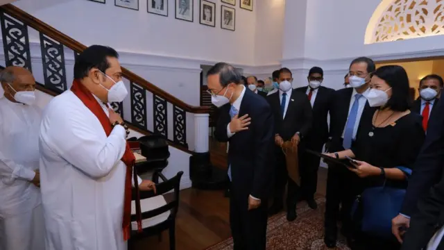 இலங்கைக்கு விஜயம் செய்த சீன தூதுக்குழு