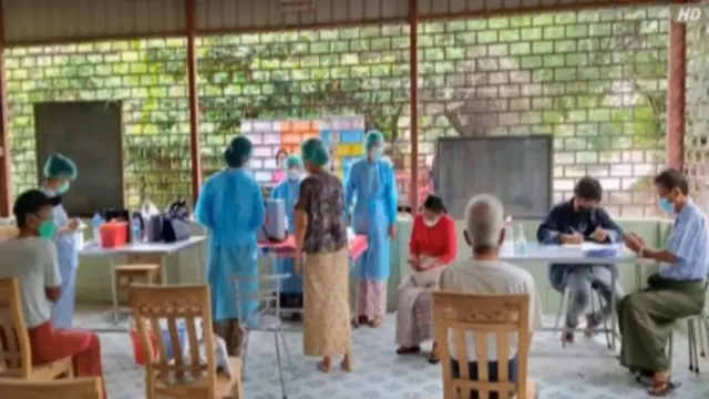 ဇူလိုင် ၂၆ ရက် မန္တလေးမှာ စစ်ကောင်စီ ကာကွယ်ဆေးထိုးပေးစဥ်