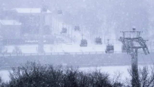 снег в Москве