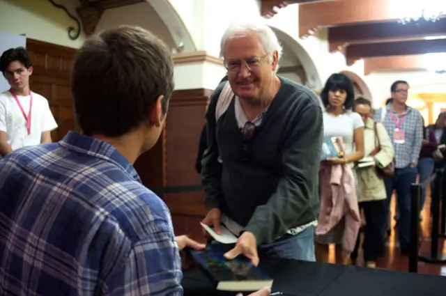 Christophe Galfard en el Hay Festival Querétaro.