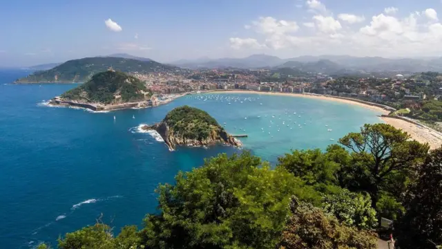 Vista de San Sebastián, en el País Vasco.