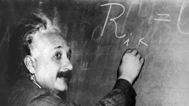 Einstein, en una imagen de Princeton en 1955.