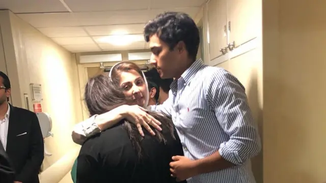 نواز شریف کی وطن واپسی تصاویر میں