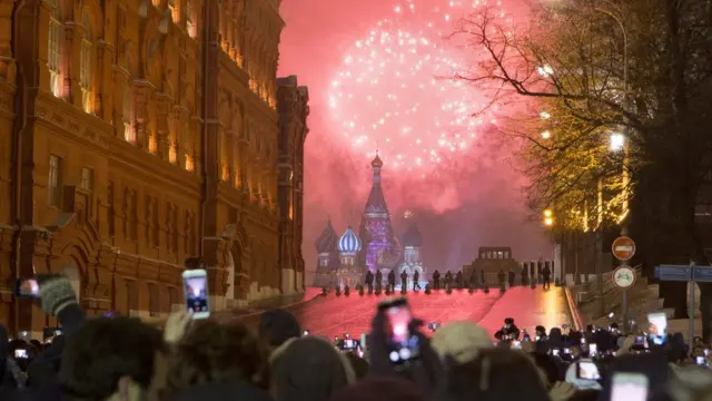 moskow, tahun baru