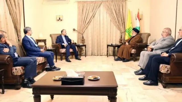 حسن نصرالله و حسین امیرعبداللهیان وزیر خارجه ایران هفته گشته در لبنان با هم دیدار کردند