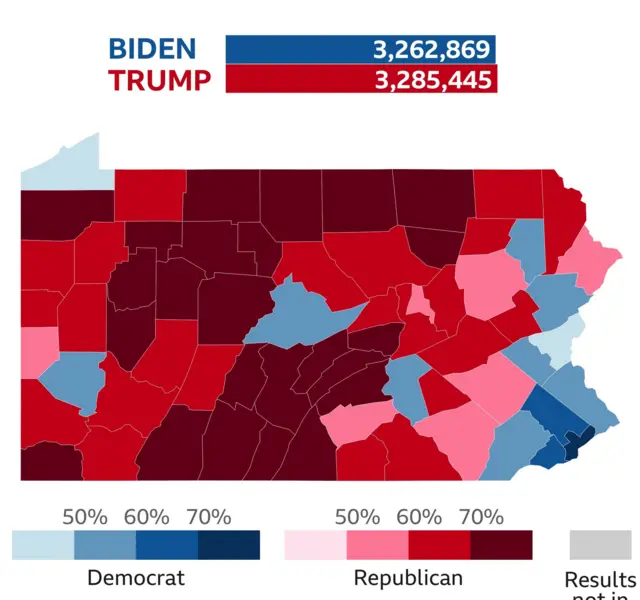Ramani ya Pennsylvania