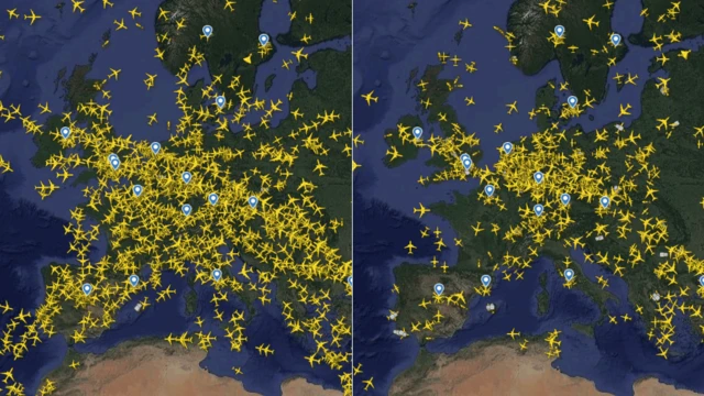 Flightradar20, koronavirus, bu gün
