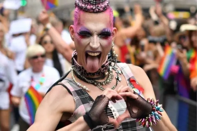 Reveller at Pride