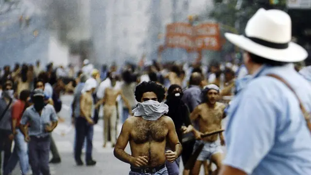 Protestas en Argentina en 2001.