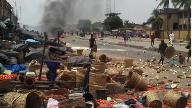 aworan wahala to bẹ silẹ ni Eko