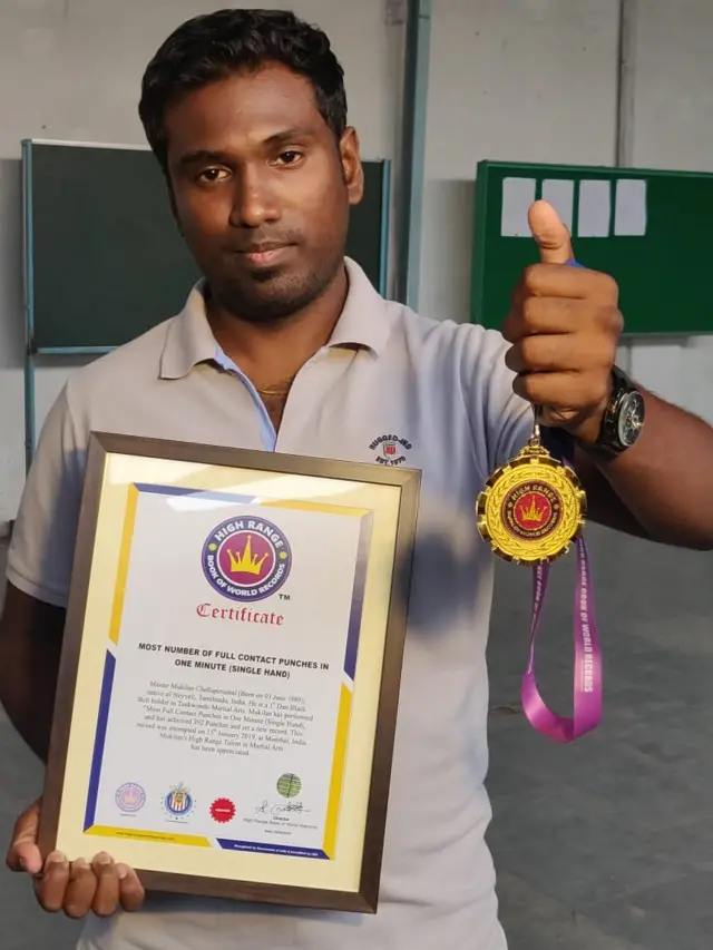 16 வயதில் 'டைக்வாண்டோ' பயிற்சியாளர் ஆன முகிலனின் கின்னஸ் சாதனை கனவு