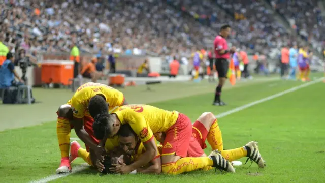 Jugadores del Morelia celebran