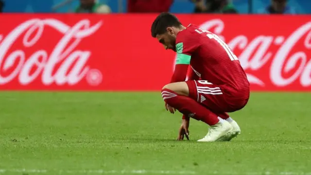 علیرضا جهانبخش با بازوبند کاپیتانی تیم ملی ایران