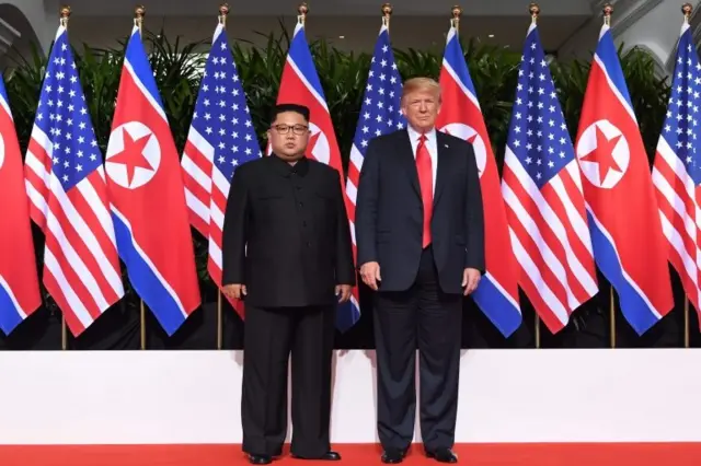 Kim Jong-un y Donald Trump