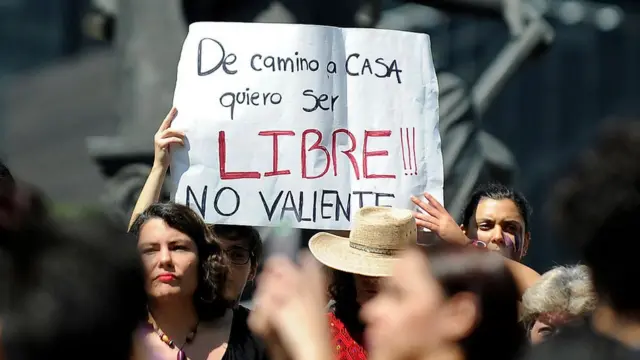 Protesta de mujeres en M'exico