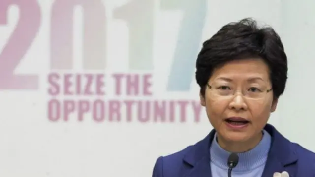 “政改三人组”期间的林郑月娥。