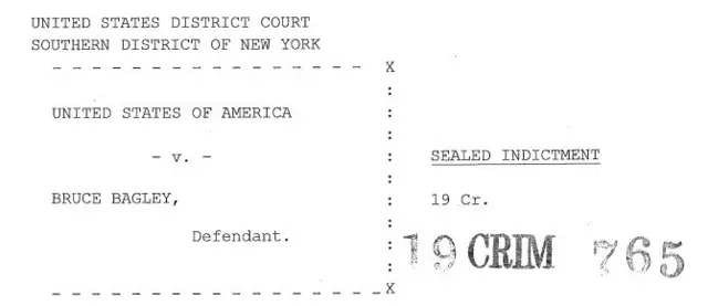 La acusación judicial contra Bagley