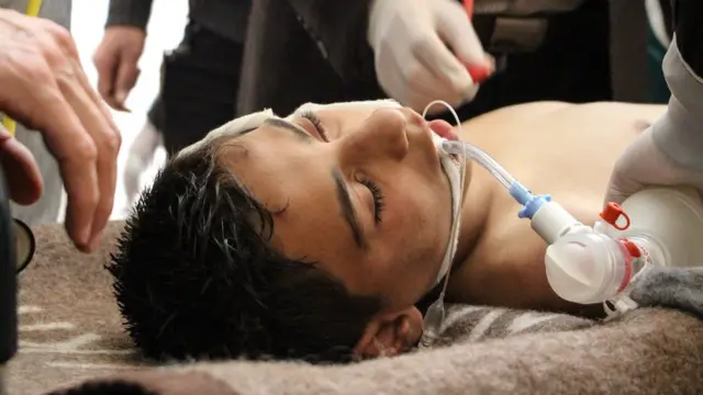 Korban serangan gas beracun