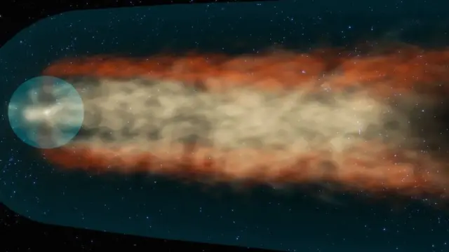 Sunčeva heliosfera pravi dugi rep dok se probija kroz međuvezdani medijum na svom putovanju po galaksiji