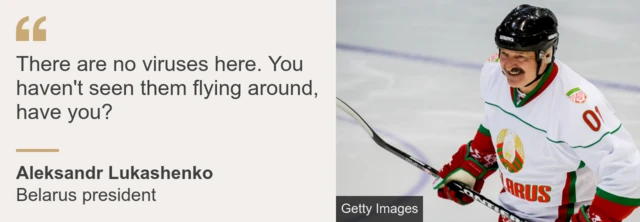 Belarus's Lukashenko in hockey gear