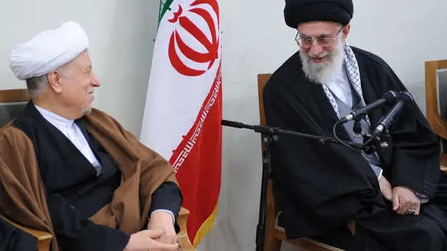 آیت الله خامنه ای و اکبر هاشمی رفسنجانی