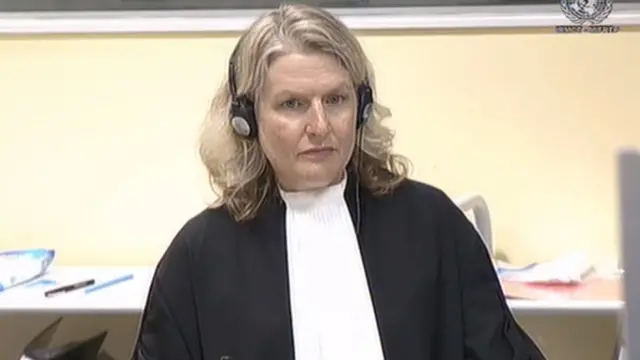 Обвинитель на суде над Ратко Младичем Лорел Бейг