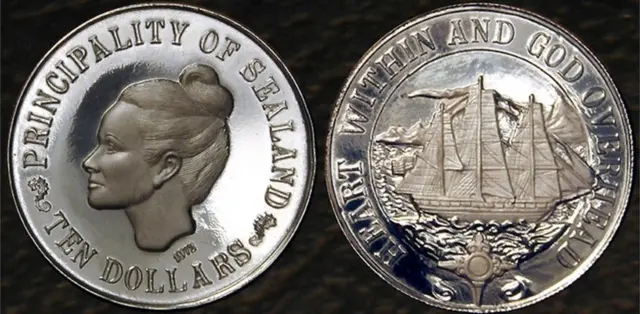 La moneda de Sealand.