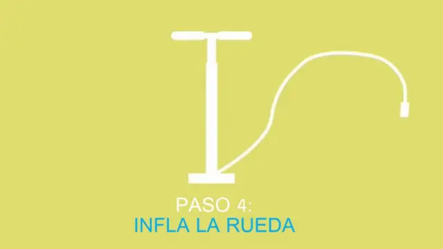 Paso 4: infla la rueda