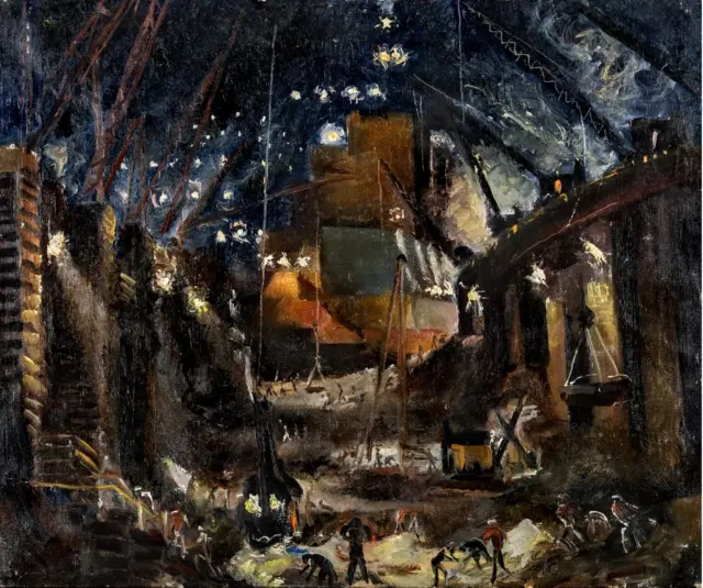 Георгий Ряжский "Индустриальный пейзаж" (1933)