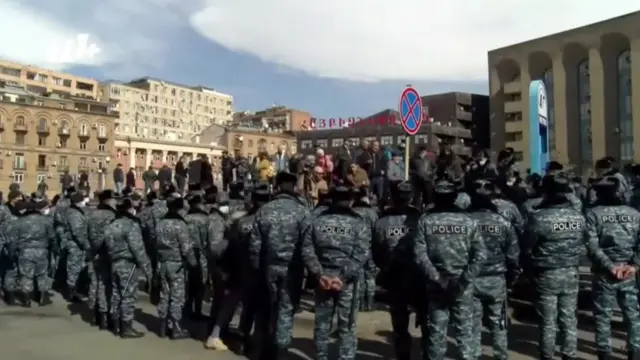 Yerevanda müxalifətin mitinqi
