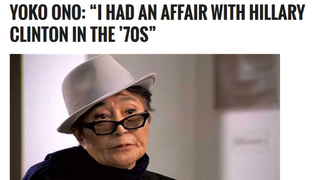 Yoko Ono: "Tuve un affair con Hillary Clinton en los 70"