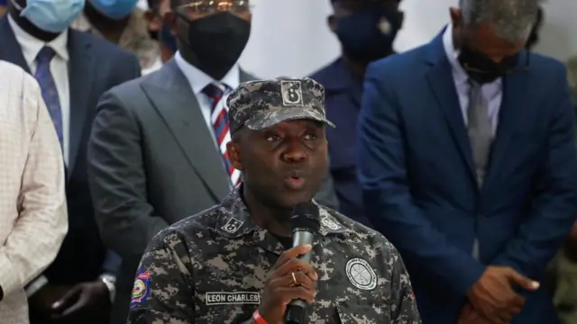 Léon Charles, jefe de la Policía de Haití
