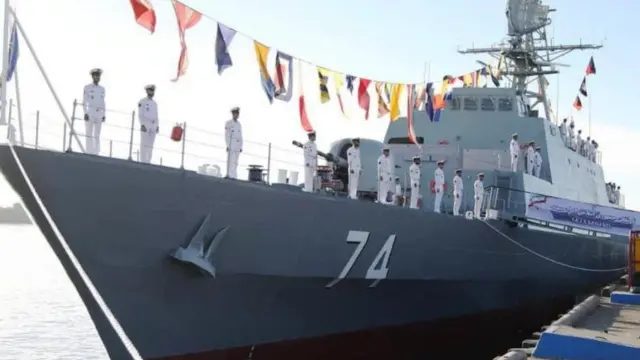 ناو جنگی سهند که ایران می‌گوید بسیار پیشرفته و روزآمد است و به طور کامل در داخل این کشور تولید شده