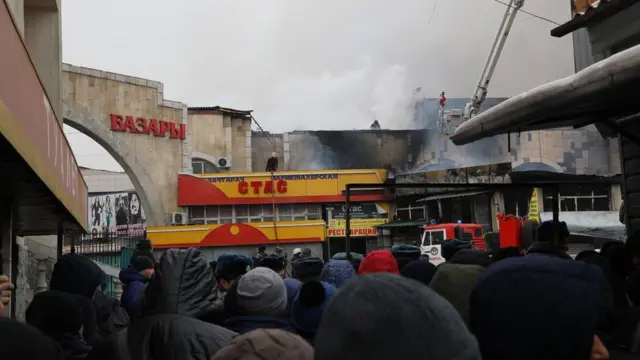 Ош базарында өрт