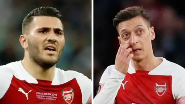 Sead Kolasinac ve Mesut Özil