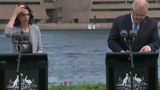 موريسون رئيس وزراء أستراليا يقول إنه يحافظ على مصالح بلاده.