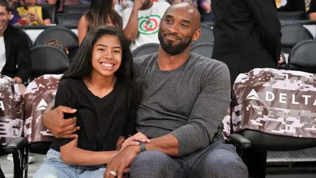 کوبی برایانت و دخترش جیانا