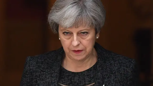 La primera ministra Theresa May
