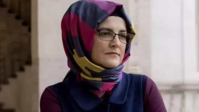 كتبت خديجة جنكيز قائلة إن بومبيو "تحدث دون احترام او إنسانية عن شخص قُتل بوحشية"