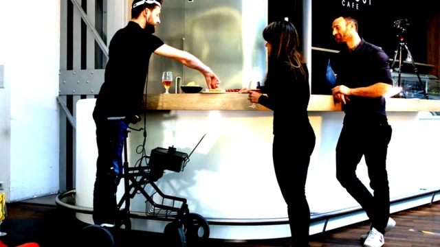 Gert-Jan standing at a bar