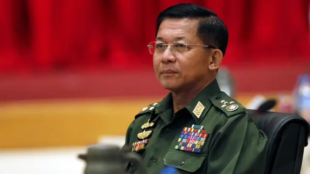 Myanmar's military commander-in-chief Senior General Min Aung Hlaing