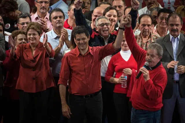Haddad y Lula.