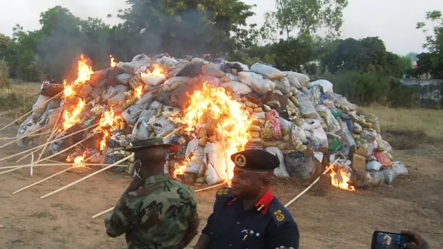 NDLEA burn fake drugs