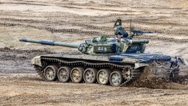 Tanques em Belarus