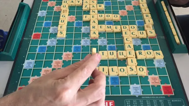 Tablero de scrabble.